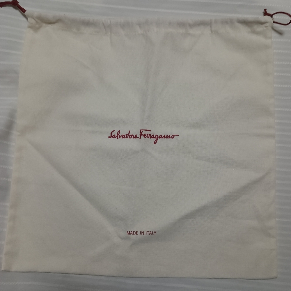Salvatore Ferragamo White Dust Bag
